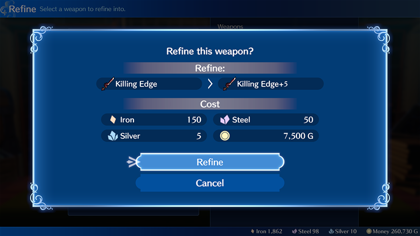 Fire Emblem Engage - Weapon Refinement
