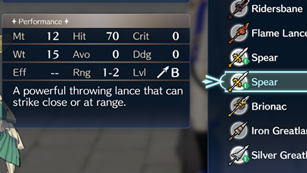 Fire Emblem Engage - Weapon Weight