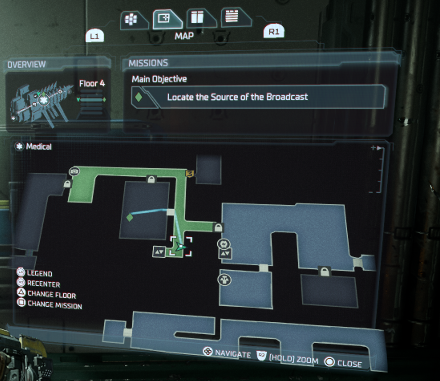 Dead Space Remake 2023 - Chapter 5 Power Node 2 Map