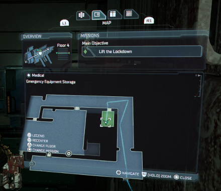 Dead Space Remake 2023 - Chapter 5 Power Node 3 Map