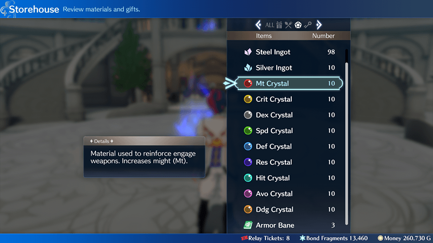 Fire Emblem Engage - Use Crystals and Banes to Upgrade