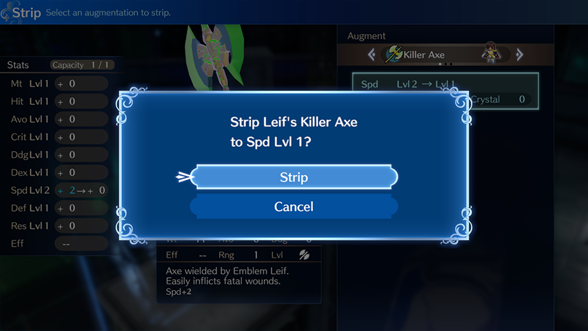 Fire Emblem Engage - Strip Weapon Augment
