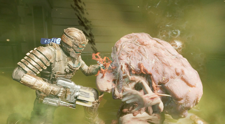 Dead Space Remake Stabbing Enzymes Into Wheezers