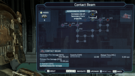 Dead Space Remake - Supersymmetry Tether Increases Secondary Fire Size