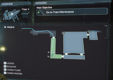 Dead Space Remake -  Chapter 6 Power Node 1 Map