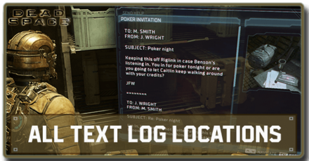 Dead Space Remake - All Text Log Locations