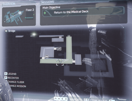 Dead Space Remake -  Chapter 4 Ruby Semiconductor Map (Administration Access Corridor)