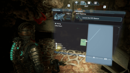 Dead Space Remake - Macroliter Fuel Tank Map Image