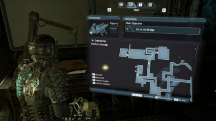 Dead Space Remake - Oxygen Tank Map Image