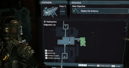 Dead Space Remake - Prototype Stasis Module Map Image