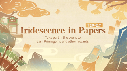Genshin - Iridescence in Papers Web Event