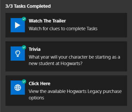 Hogwarts - House Crest Tasks