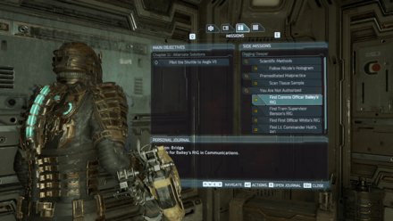 Dead Space Remake 2023 - Track the Objective to Find RIGs