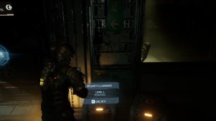 Dead Space Remake 2023 - Level 2 Security Clearance Lock 8 Location