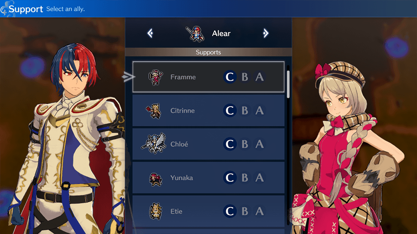 Fire Emblem Engage - Weaker Support System