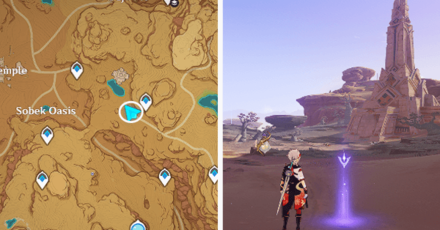 Genshin - Viewpoint in Land of Lower Setekh