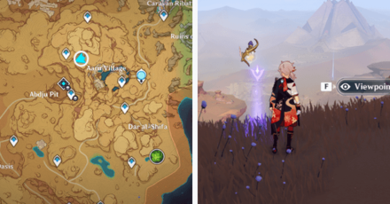 Genshin - Viewpoint in Land of Lower Setekh