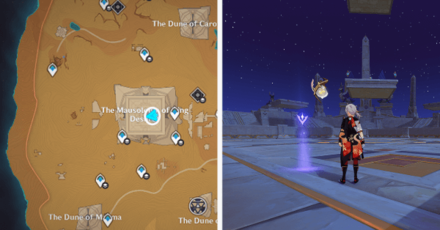 Genshin - Viewpoint in Hypostyle Desert