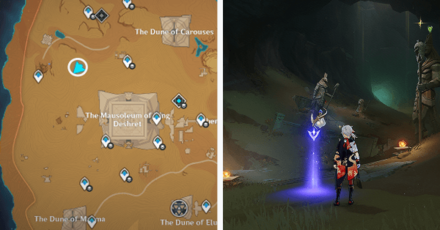 Genshin - Viewpoint in Hypostyle Desert