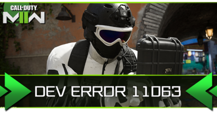 Modern Warfare 2 - Dev Error 11063 Banner
