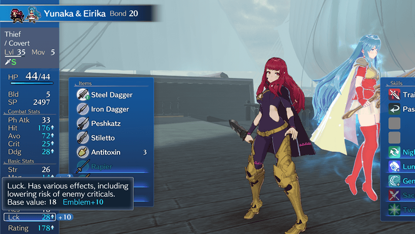 Fire Emblem Engage - Eirika Luck Boost