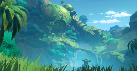 Genshin - Sumeru Rainforest Viewpoint - The Colossus Watching Devantaka
