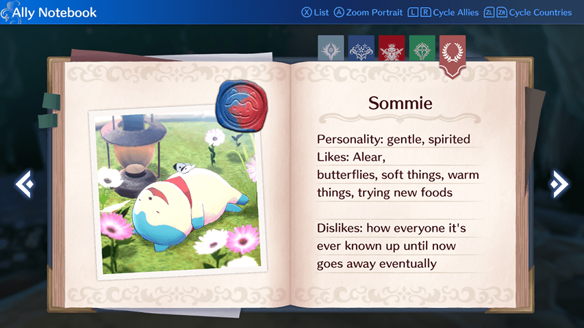 Fire Emblem Engage - Sommie Max Bond Reward