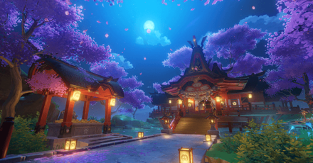 Genshin - Inazuma Viewpoint - Grand Narukami Shrine, Mt. Yougou