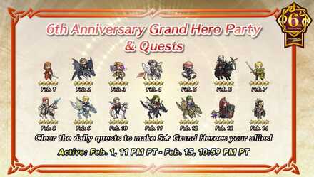 6th Anniversary Grand Hero Party