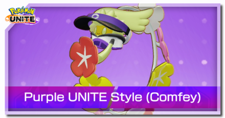 Pokemon UNITE - Purple UNITE Style Comfey Banner