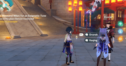 Genshin - Lantern Rite 2023 Characters - Extra Quest Dialogues - Dvorak and Keqing