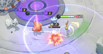 Pokemon UNITE - Comfey Choosing an Ally to Support