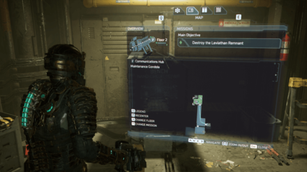 Dead Space Remake - Chapter 8 Maintenance Gondola Bench Map Location