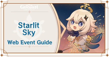 Genshin Impact - Starlit Sky Web Event Guide