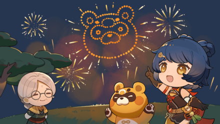 Genshin - Starlit Sky - Xiangling Guoba Madame Ping