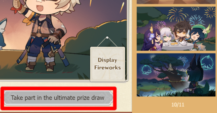 Genshin - Starlit Sky Take part in the Fireworks Prize Draw