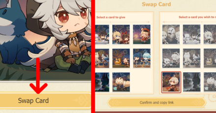 Genshin - Starlit Sky Swap Cards