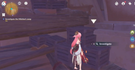 Genshin - Investigate the Hilichurl Camp - Investigate the Layer of Boxes