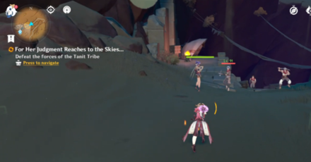 Genshin - Defeat the forces of the Tanit Tribe 1