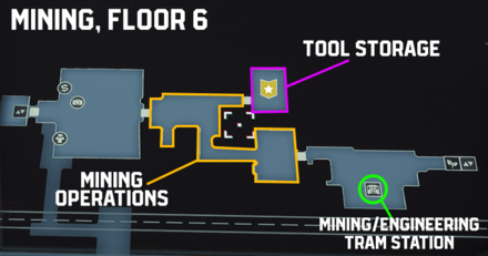 Tools Storage Room Map Location - Mining Deck