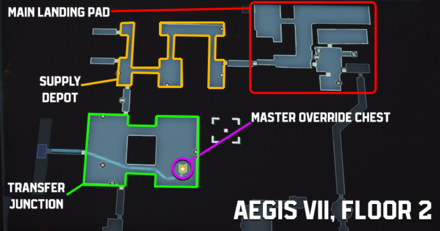 Aegis VII Transfer Junction Master Override Chest Map Location