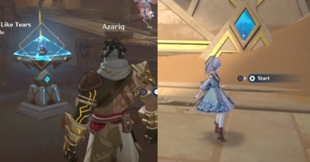 Genshin - The Temple Where Sand Flows Like Tears  - Touch the Giant Device