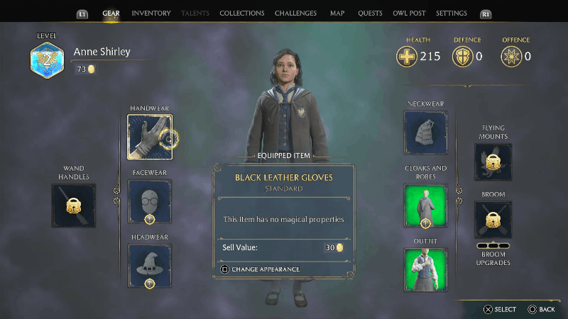 Hogwarts Legacy - How to Change Clothing Appearance Step 2