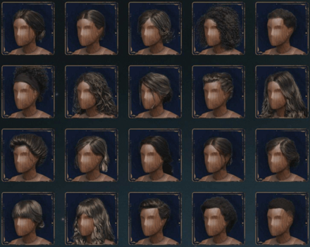 Hogwarts Legacy - Hairstyles 1