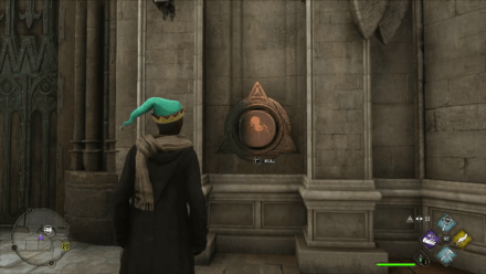 Hogwarts Legacy - Roll the wall symbol to solve the puzzle