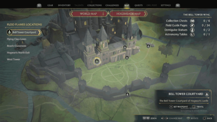 Bell Tower Courtyard Map