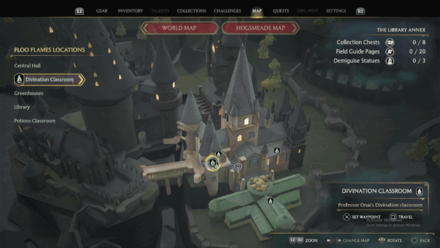 Divination Classroom Map