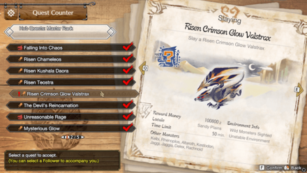 MH Rise Sunbreak - Risen Crimson Glow Valstrax Quest