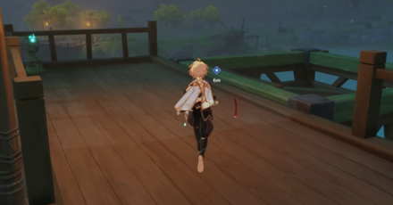 Genshin Impact A Provisional Agreement Walkthrough - Ride the Elevator