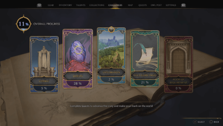 Hogwarts Legacy - Unlocked Challenges